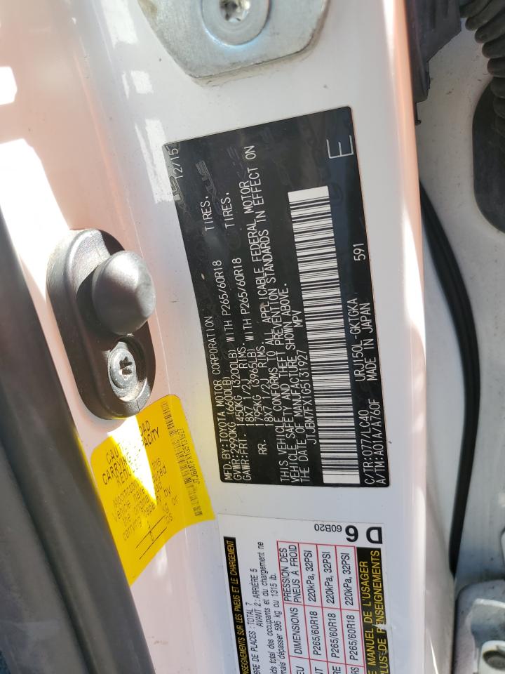 JTJBM7FX1G5131927 2016 Lexus Gx 460