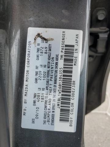 2011 Mazda 3 S VIN: JM1BL1W56B1384355 Lot: 61895084