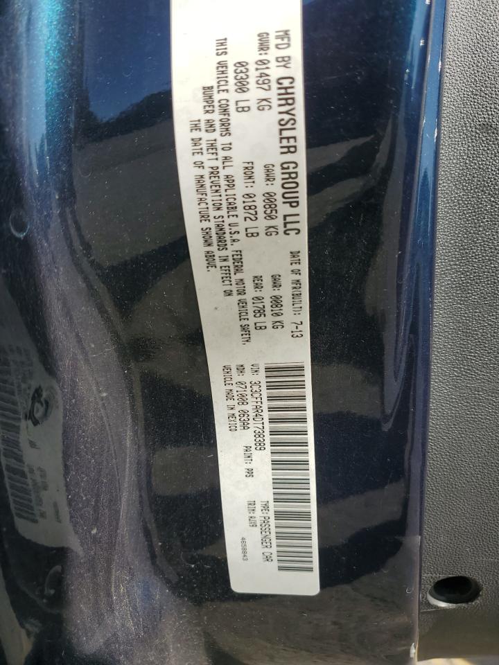 3C3CFFAR4DT738389 2013 Fiat 500 Pop