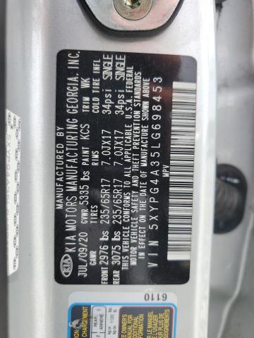 2020 KIA SORENTO L - 5XYPG4A35LG698453