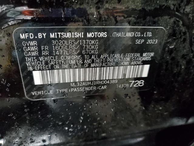 ML32AUHJ1RH004389 2024 Mitsubishi Mirage Es