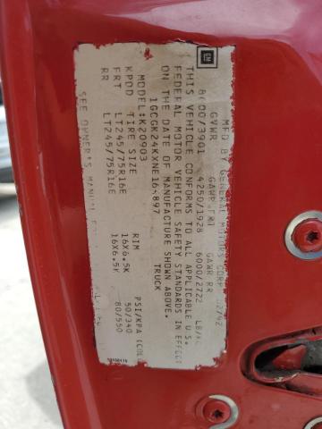 1992 Chevrolet Gmt-400 K2500 VIN: 1GCGK24KXNE164897 Lot: 60326904