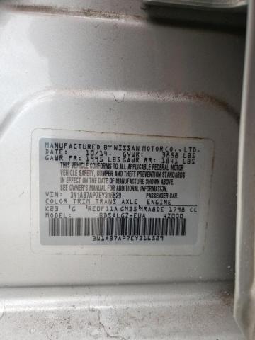 2014 Nissan Sentra S VIN: 3N1AB7AP7EY316529 Lot: 62137684