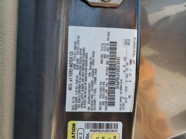 VIN 3FA6P0LU1GR318441 2016 Ford Fusion, Se Hybrid no.13