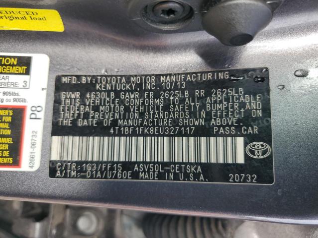 VIN 4T1BF1FK8EU327117 2014 Toyota Camry, L no.12