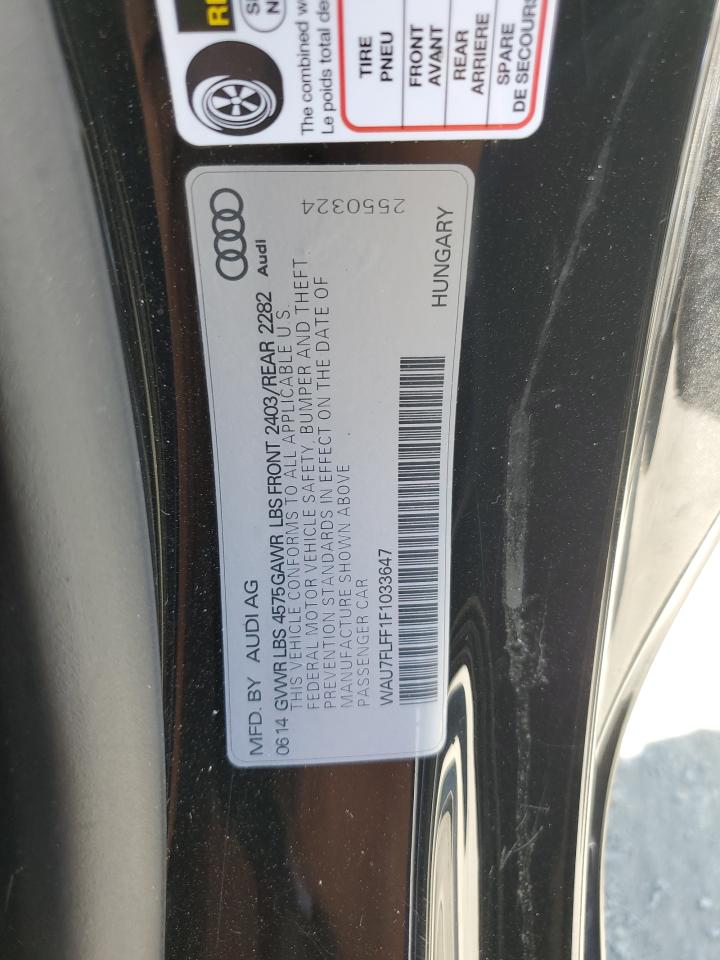WAU7FLFF1F1033647 2015 Audi A3 Premium