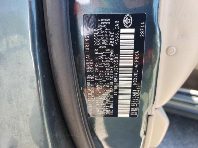 2004 Toyota Avalon Xl VIN: 4T1BF28B74U376505 Lot: 61757074