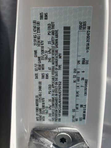 2017 FORD ESCAPE TIT - 1FMCU0J9XHUE75752