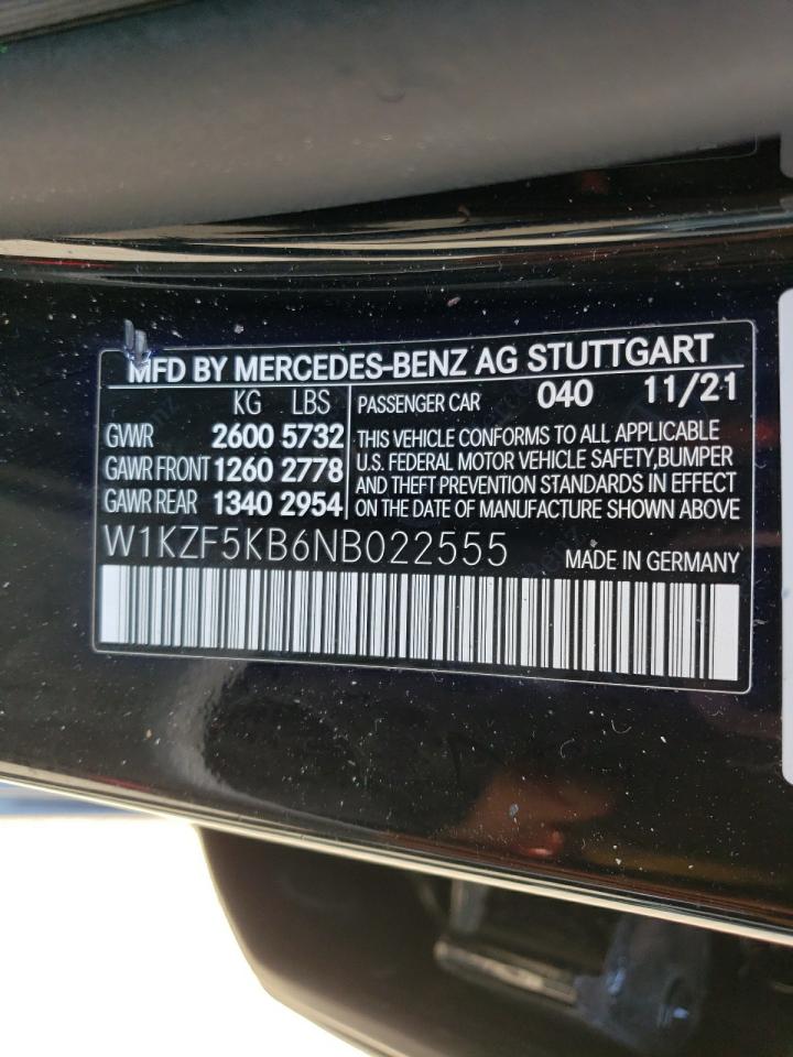 W1KZF5KB6NB022555 2022 Mercedes-Benz E 450 4Matic