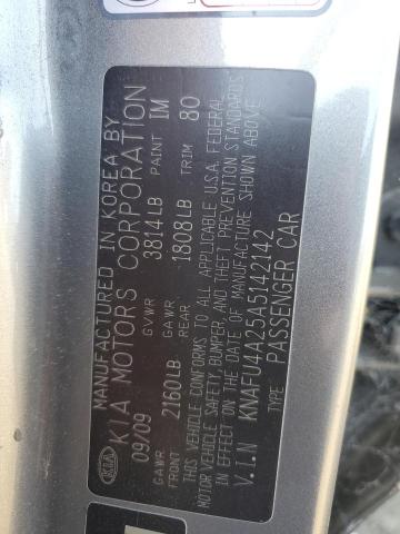 2010 Kia Forte Ex VIN: KNAFU4A25A5142142 Lot: 61524234