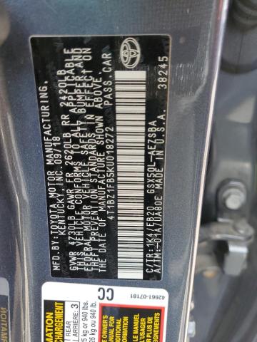 2019 TOYOTA AVALON XLE - 4T1BZ1FB5KU018272