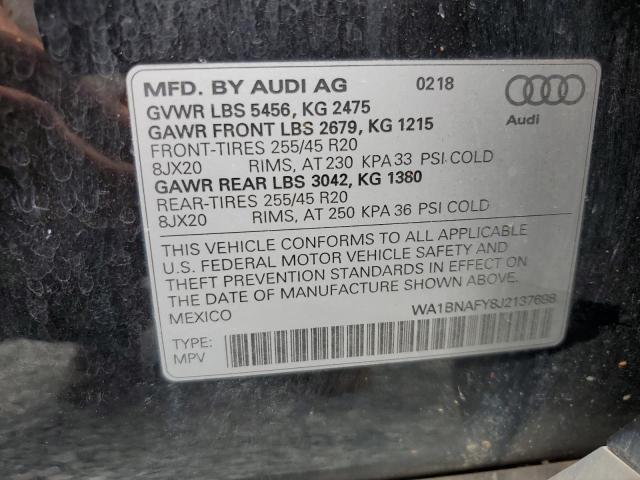 2018 AUDI Q5 PREMIUM - WA1BNAFY8J2137698