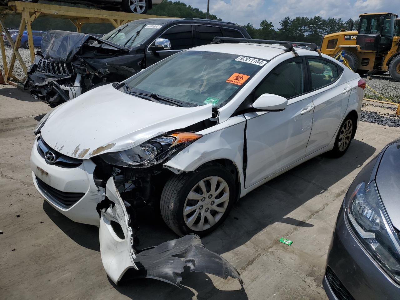 Lot #2838511881 2013 HYUNDAI ELANTRA GL