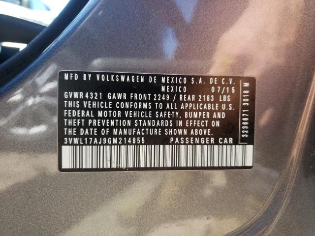 2016 VOLKSWAGEN JETTA SEL - 3VWL17AJ9GM214855