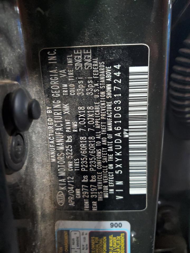 5XYKUDA61DG317244 2013 Kia Sorento Ex