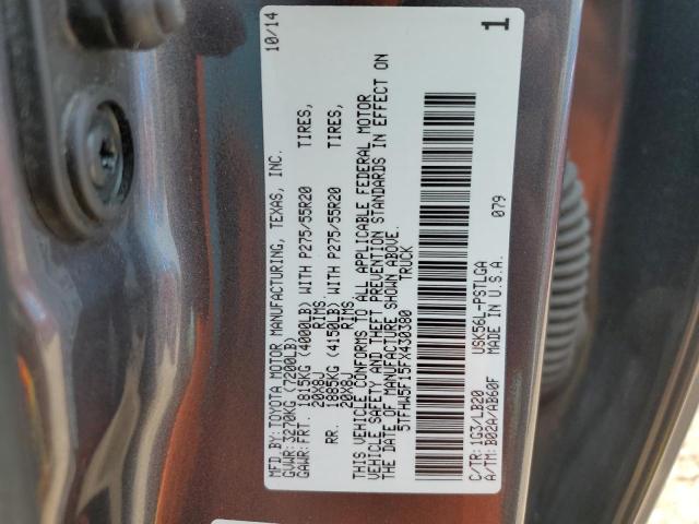 2015 TOYOTA TUNDRA CRE - 5TFHW5F15FX430380