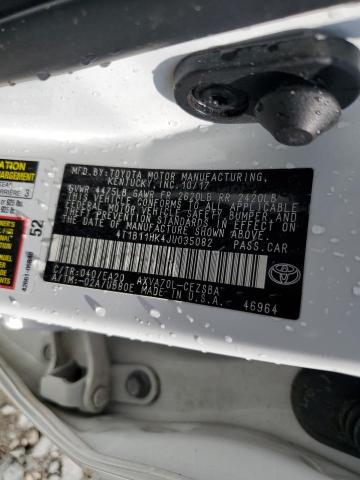 VIN 4T1B11HK4JU035082 2018 Toyota Camry, L no.13