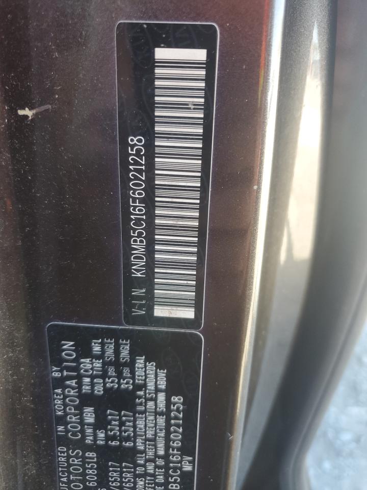 KNDMB5C16F6021258 2015 Kia Sedona Lx