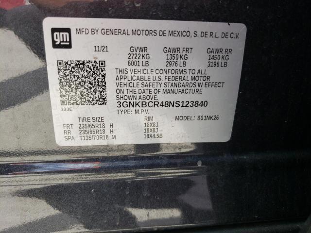 2022 CHEVROLET BLAZER 2LT - 3GNKBCR48NS123840