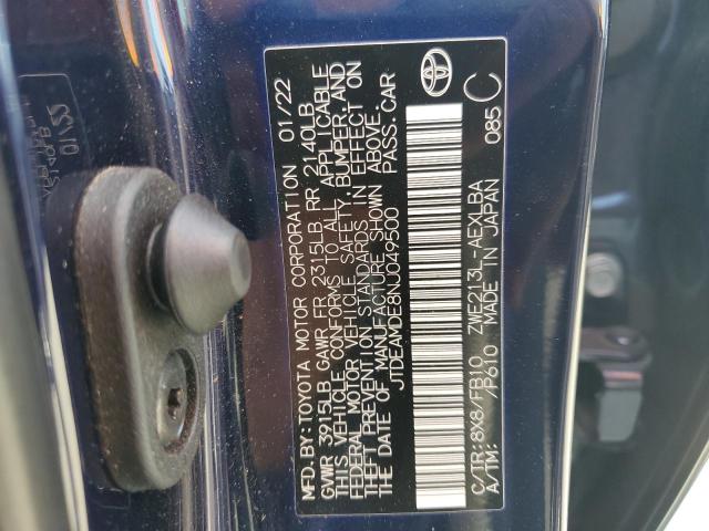 2022 TOYOTA COROLLA LE - JTDEAMDE8NJ049500