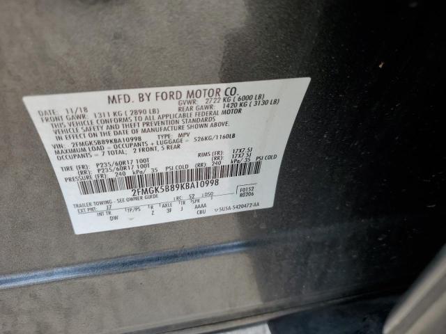 2019 FORD FLEX SE - 2FMGK5B89KBA10998