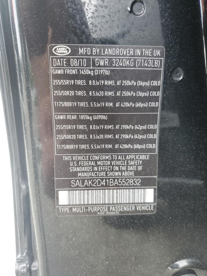 SALAK2D41BA552832 2011 Land Rover Lr4 Hse Luxury