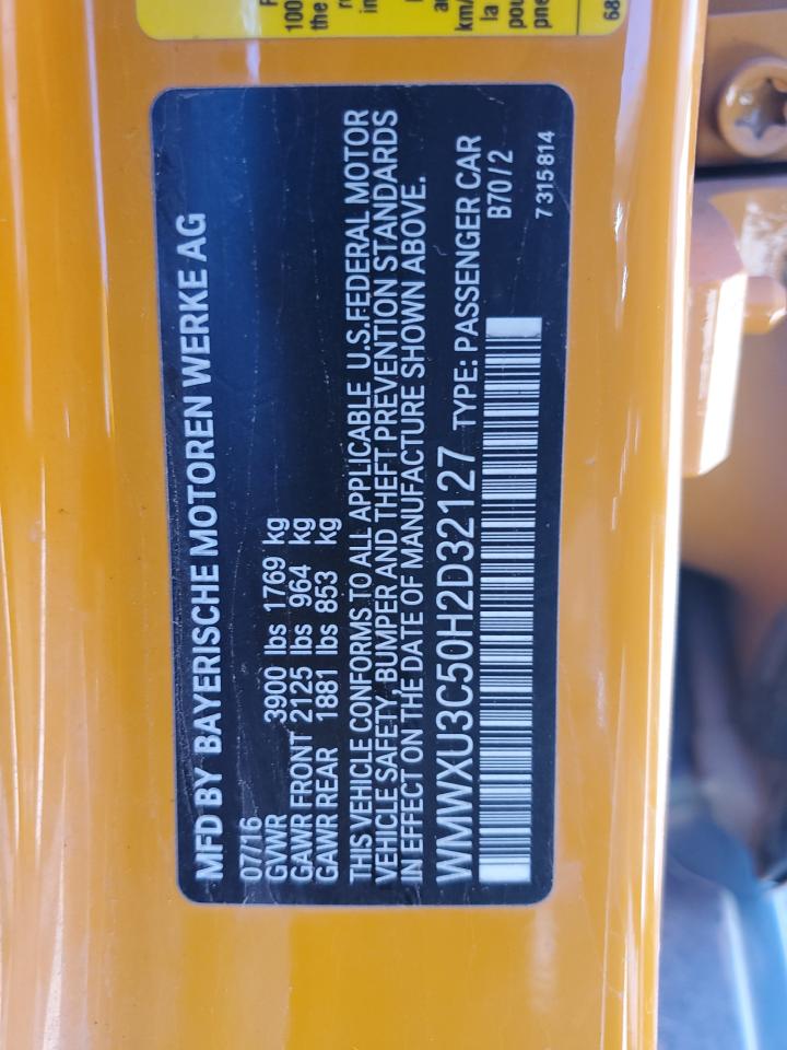 WMWXU3C50H2D32127 2017 Mini Cooper S