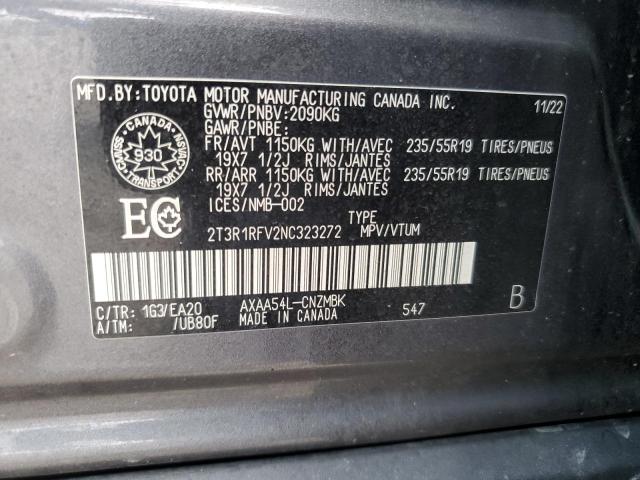 2022 TOYOTA RAV4 XLE - 2T3R1RFV2NC323272
