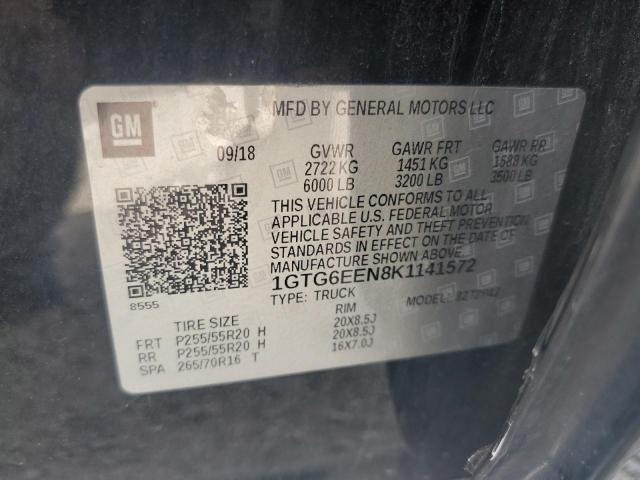 2019 GMC CANYON DEN 1GTG6EEN8K1141572