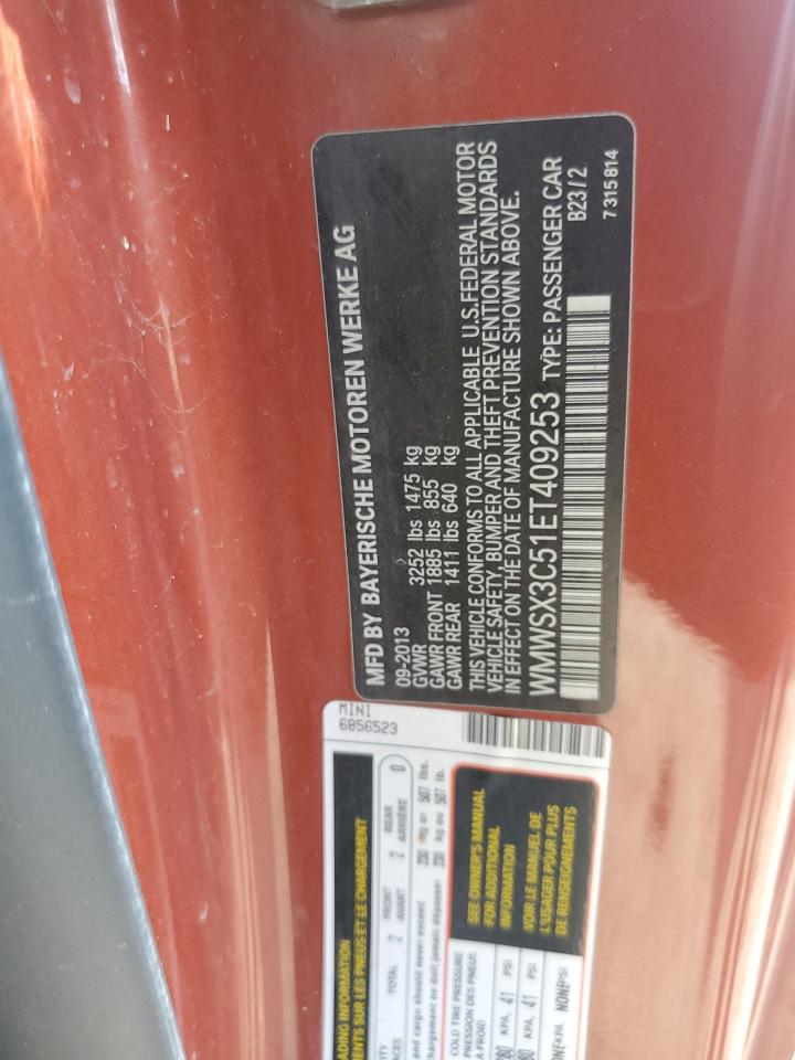 WMWSX3C51ET409253 2014 Mini Cooper Coupe S