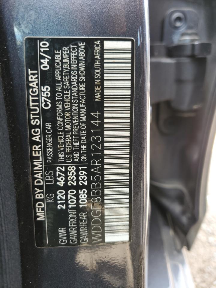 WDDGF8BB5AR123144 2010 Mercedes-Benz C 300 4Matic