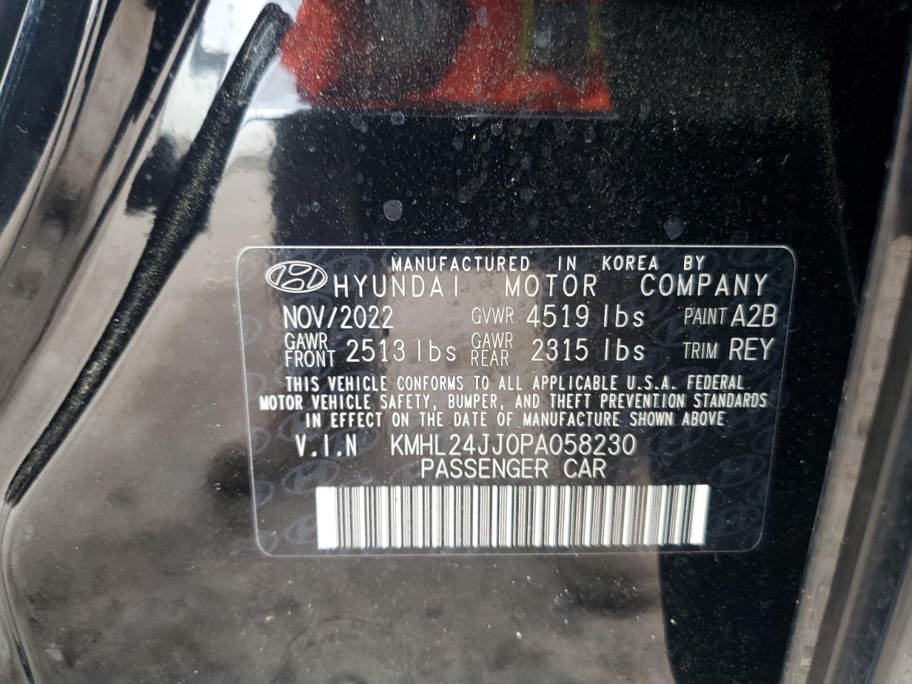 KMHL24JJ0PA058230 2023 Hyundai Sonata Hybrid