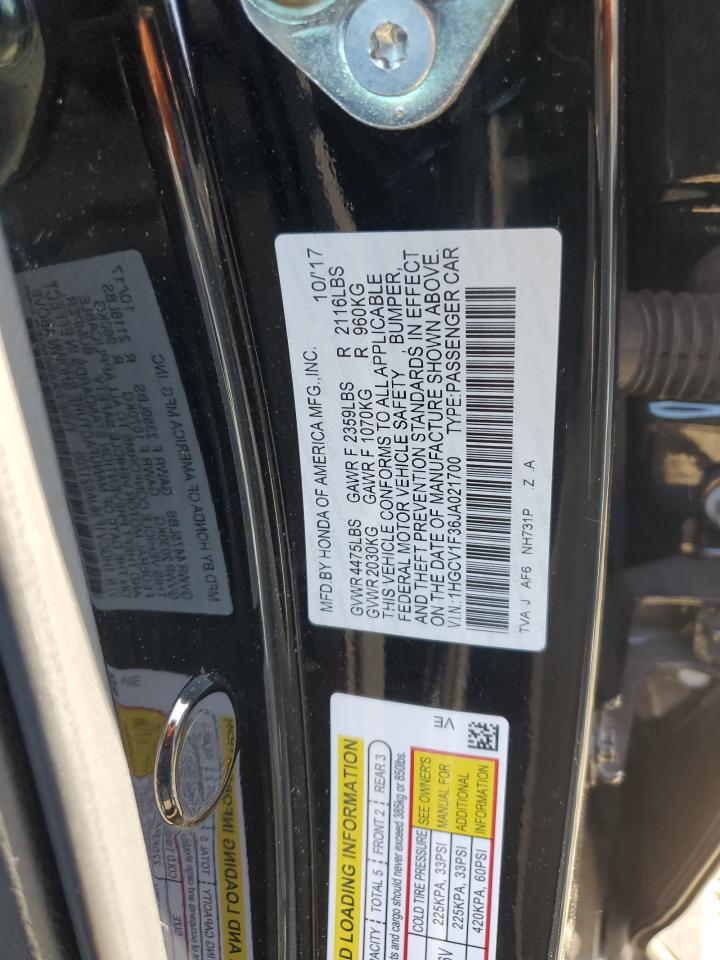 1HGCV1F36JA021700 HONDA ACCORD 2018