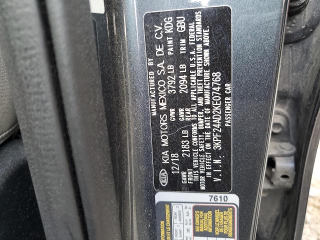 2019 KIA FORTE FE - 3KPF24AD2KE074768