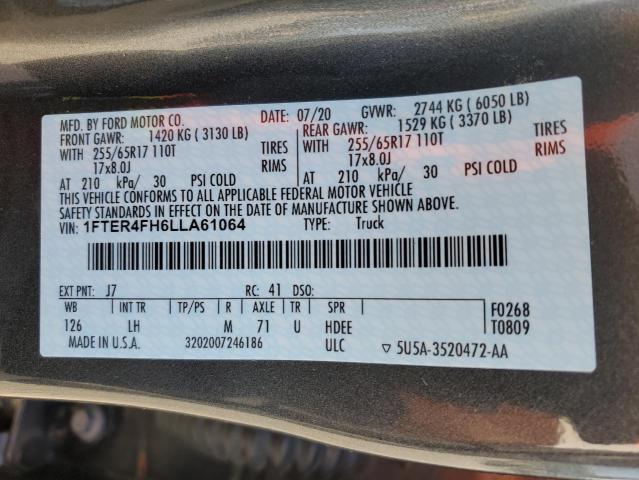 2020 FORD RANGER XL - 1FTER4FH6LLA61064