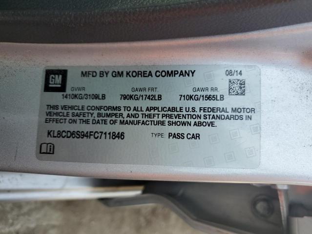 2015 CHEVROLET SPARK 1LT - KL8CD6S94FC711846