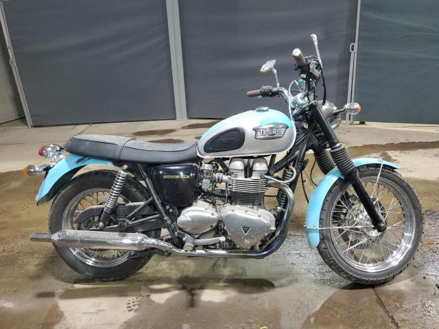 TRIUMPH MOTORCYCLE BONNEVILLE 2002 blue road/str gas SMT900HN32J140162 photo #1