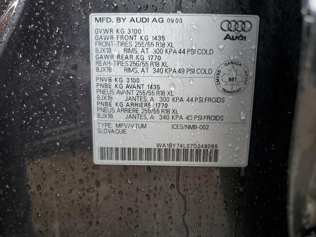 2007 Audi Q7 3.6 Quattro Premium VIN: WA1BY74L07D048089 Lot: 62638524