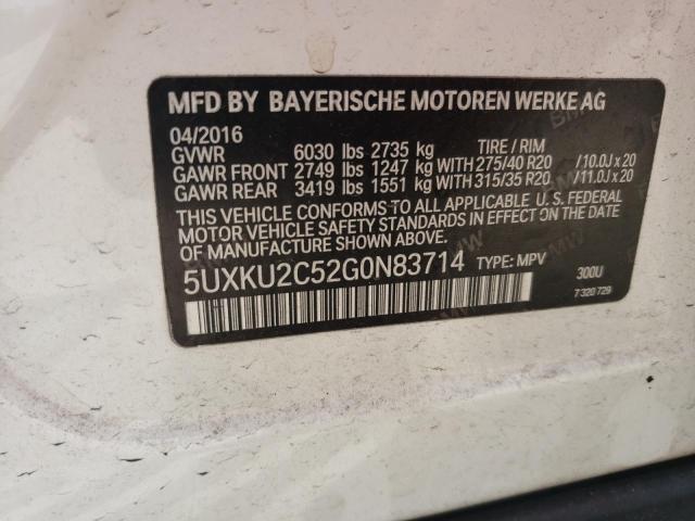 VIN 5UXKU2C52G0N83714 2016 BMW X6, Xdrive35I no.13