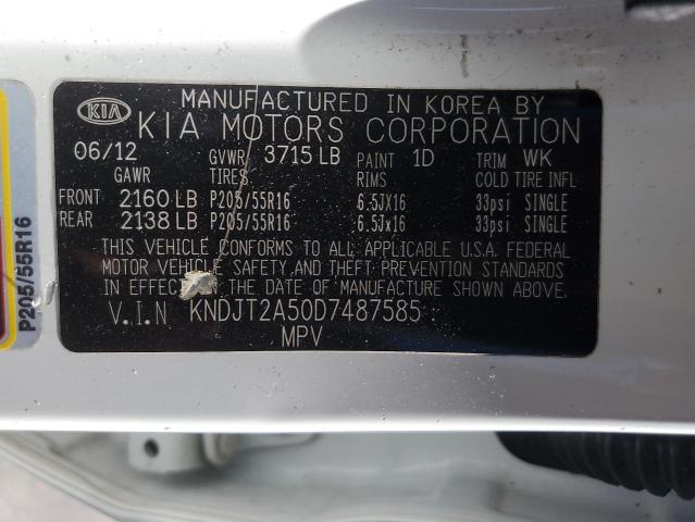 VIN KNDJT2A50D7487585 2013 KIA Soul no.12