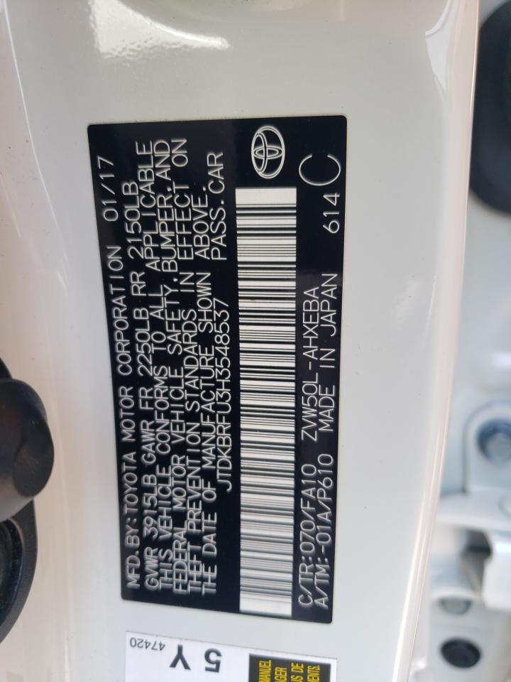 JTDKBRFU3H3548537 2017 Toyota Prius