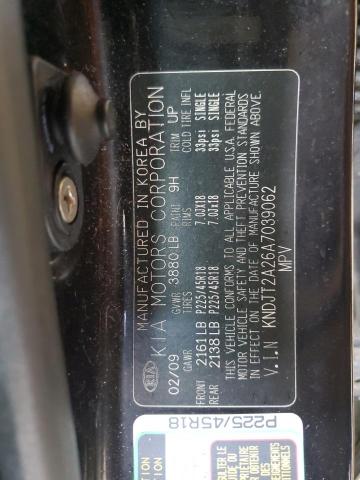 2010 Kia Soul + VIN: KNDJT2A26A7039062 Lot: 61730554