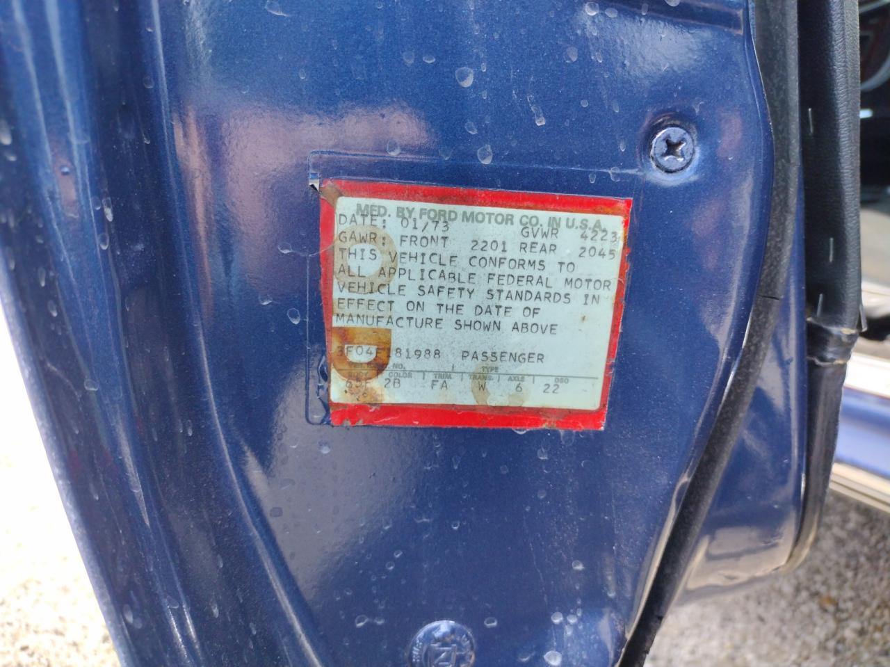 3F04F181988 1973 Ford Mustang