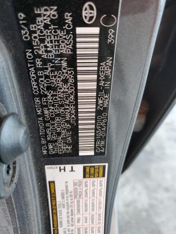 2019 Toyota Prius VIN: JTDKARFU9K3078931 Lot: 61615274