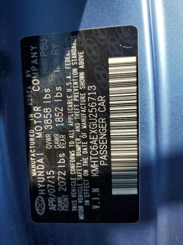 2016 HYUNDAI VELOSTER T KMHTC6AEXGU256713