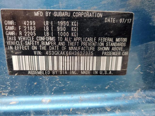2017 SUBARU IMPREZA SP - 4S3GKAK66H3627375
