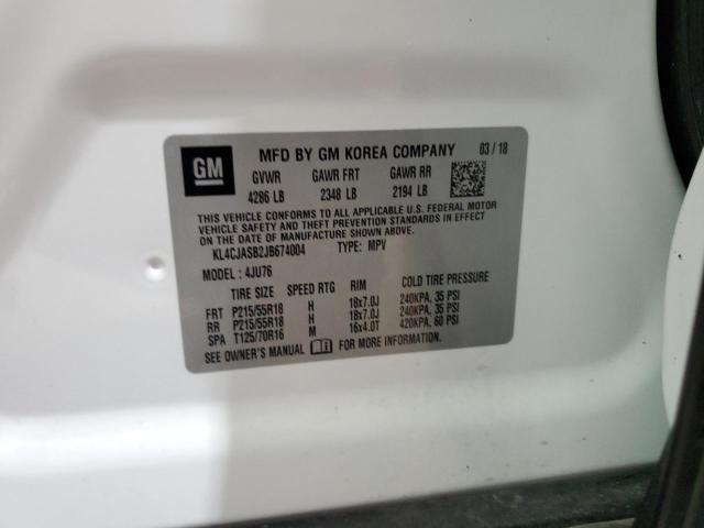 2018 Buick Encore Preferred VIN: KL4CJASB2JB674004 Lot: 62943974