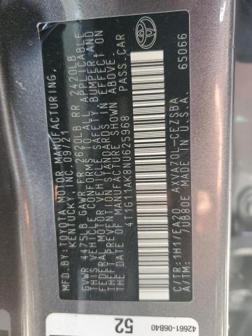 VIN 4T1G11AK8NU625968 2022 Toyota Camry, SE no.12