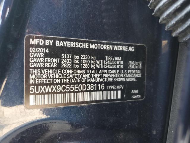 VIN 5UXWX9C55E0D38116 2014 BMW X3, Xdrive28I no.13