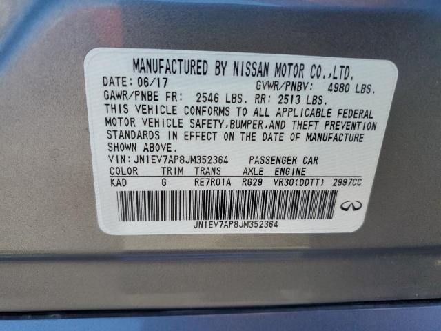 2018 INFINITI Q50 LUXE - JN1EV7AP8JM352364